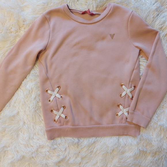 Guess Other - Guess Janelle Lace-Up Sweatshirt